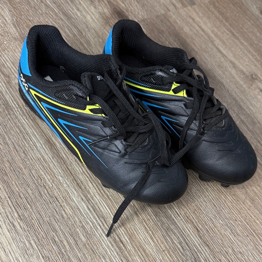 DSG Black and Blue Soccer Cleats